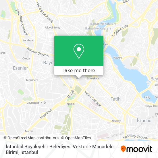 İstanbul Büyükşehir Belediyesi Vektörle Mücadele Birimi map