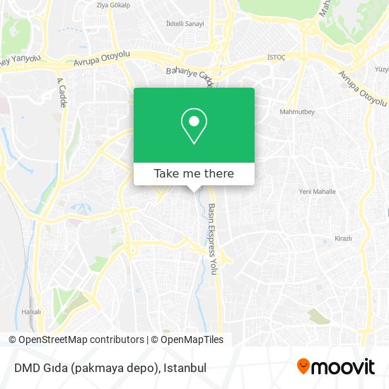 DMD Gıda (pakmaya depo) map