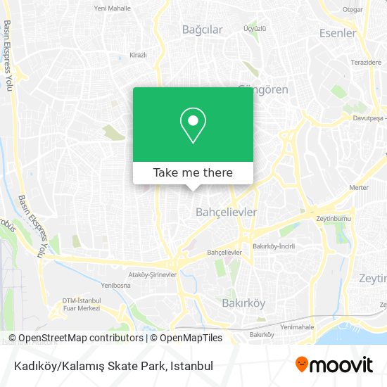 Kadıköy/Kalamış Skate Park map