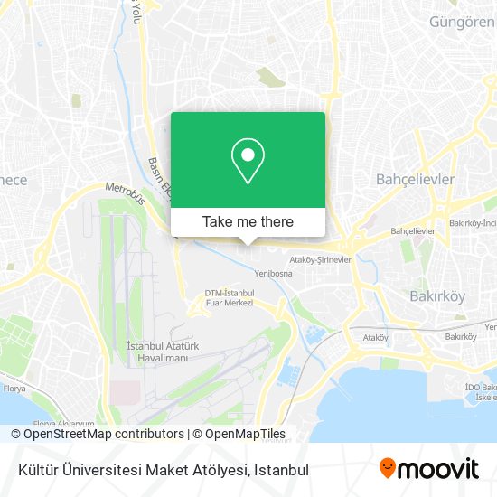 Kültür Üniversitesi Maket Atölyesi map