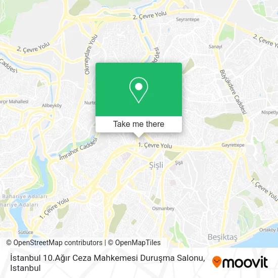 İstanbul 10.Ağır Ceza Mahkemesi Duruşma Salonu map