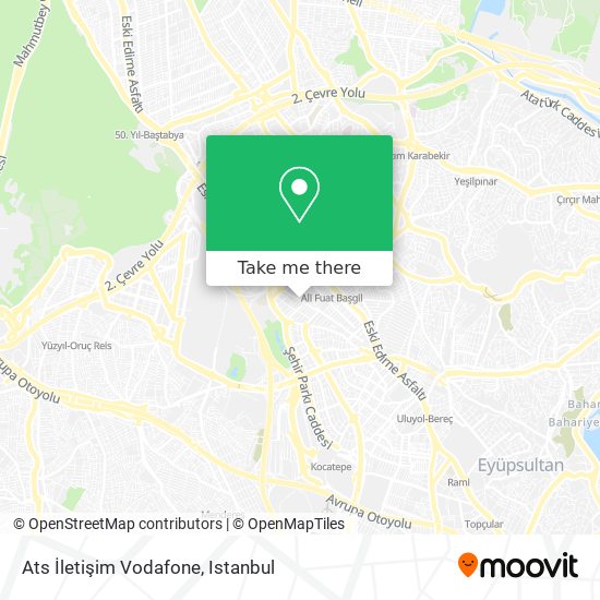 Ats İletişim Vodafone map