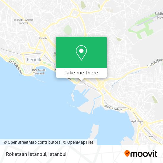 Roketsan İstanbul map