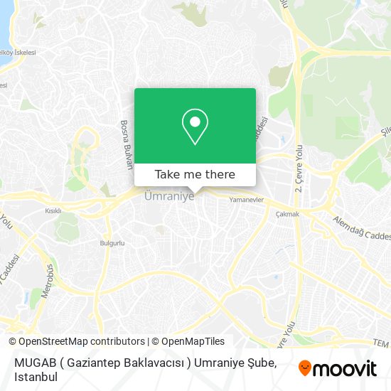 MUGAB ( Gaziantep Baklavacısı ) Umraniye Şube map