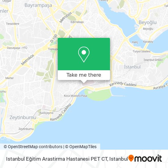 Istanbul Eğitim Arastirma Hastanesi PET CT map
