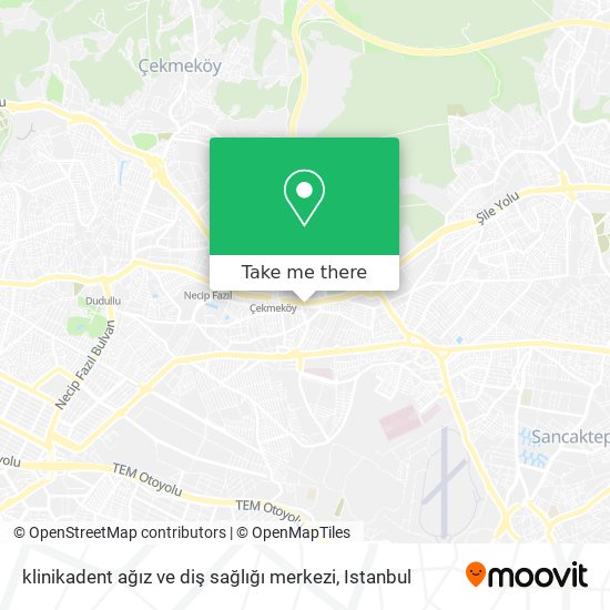 klinikadent ağız ve diş sağlığı merkezi map