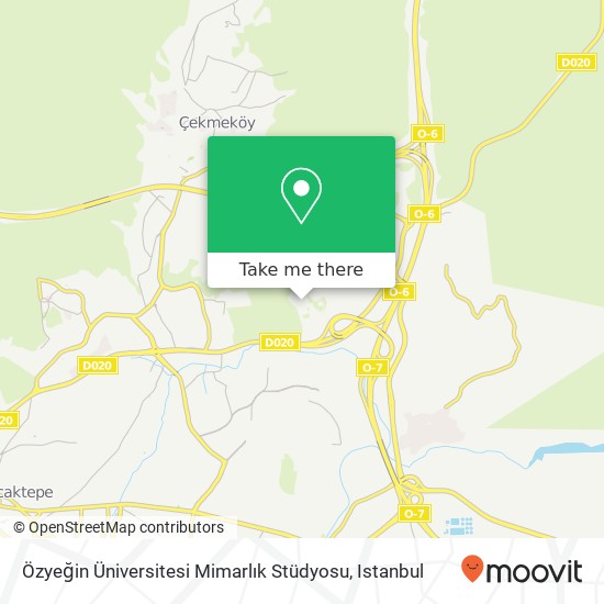 Özyeğin Üniversitesi Mimarlık Stüdyosu map