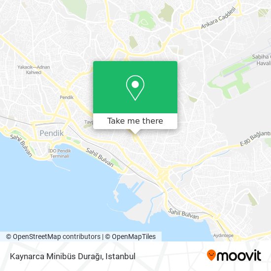 Kaynarca Minibüs Durağı map