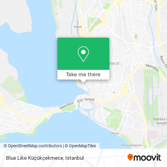 Blue Like Küçükçekmece map
