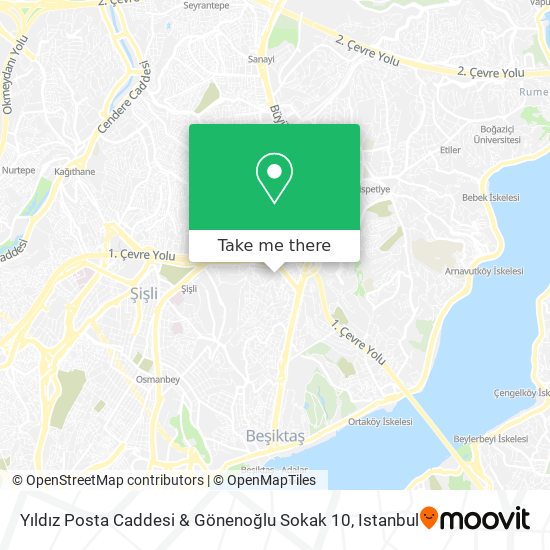 Yıldız Posta Caddesi & Gönenoğlu Sokak 10 map