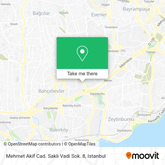 Mehmet Akif Cad. Saklı Vadi Sok. 8 map