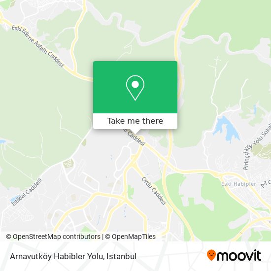 Arnavutköy Habibler Yolu map
