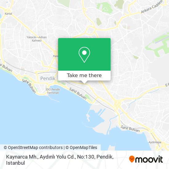 Kaynarca Mh., Aydınlı Yolu Cd., No:130, Pendik map