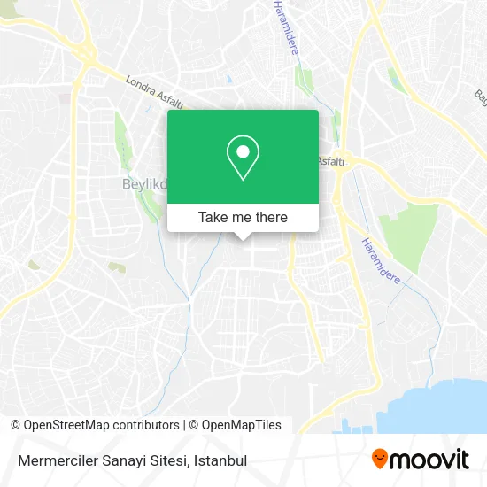 Mermerciler Sanayi Sitesi map