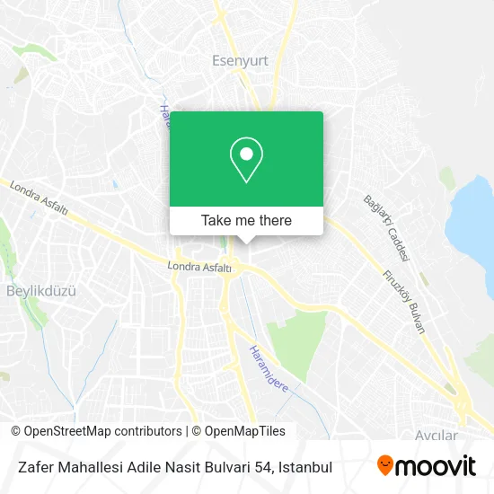 Zafer Mahallesi Adile Nasit Bulvari 54 map