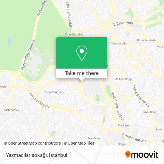 Yazmacılar sokağı map