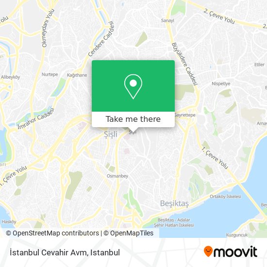 İstanbul Cevahir Avm map