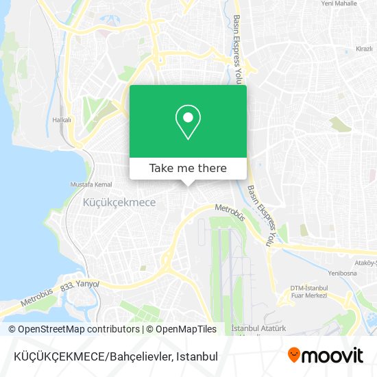 KÜÇÜKÇEKMECE/Bahçelievler map