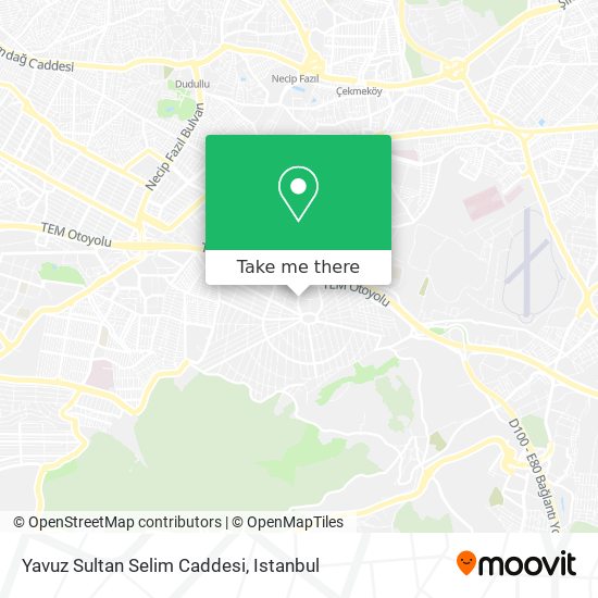 Yavuz Sultan Selim Caddesi map