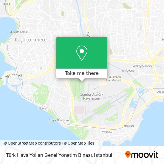 Türk Hava Yolları Genel Yönetim Binası map
