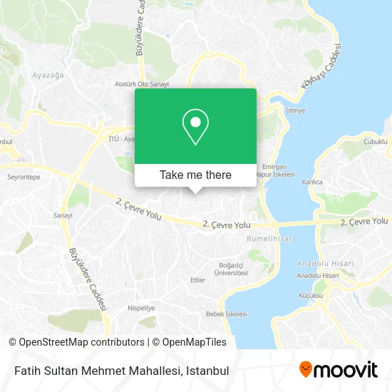 Fatih Sultan Mehmet Mahallesi map