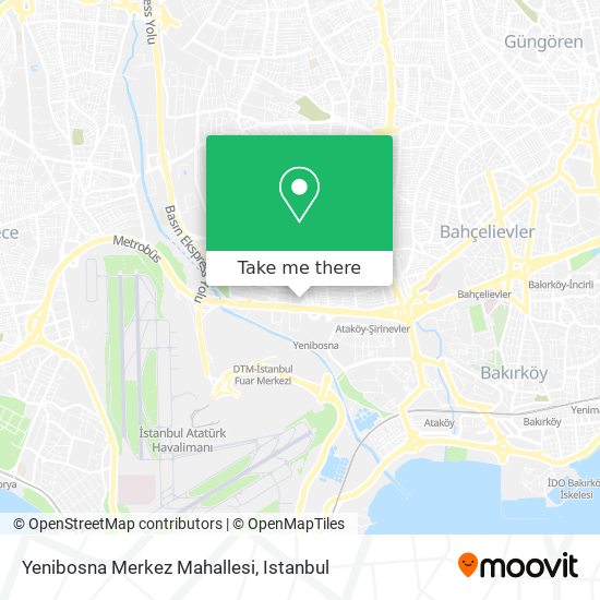 Yenibosna Merkez Mahallesi map