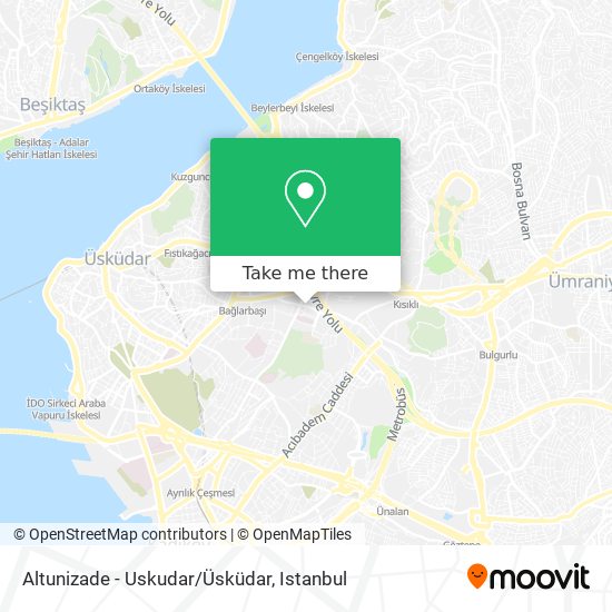 Altunizade - Uskudar/Üsküdar map