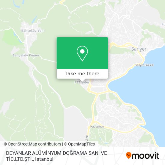 DEYANLAR ALÜMİNYUM DOĞRAMA SAN. VE TİC.LTD.ŞTİ. map