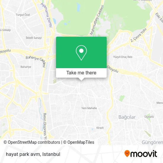hayat park avm map