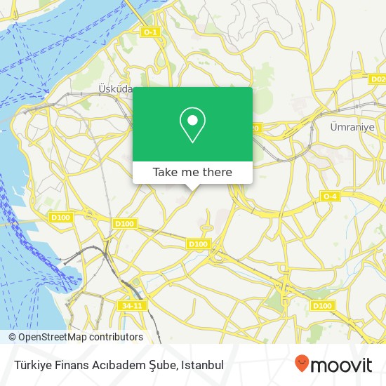 Türkiye Finans Acıbadem Şube map
