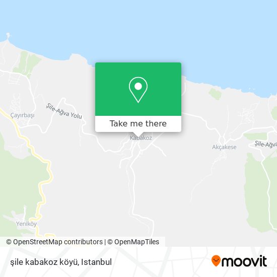şile kabakoz köyü map