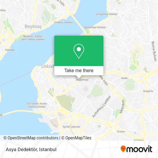 Asya Dedektör map