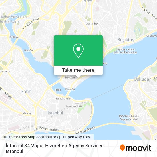 İstanbul 34 Vapur Hizmetleri Agency Services map