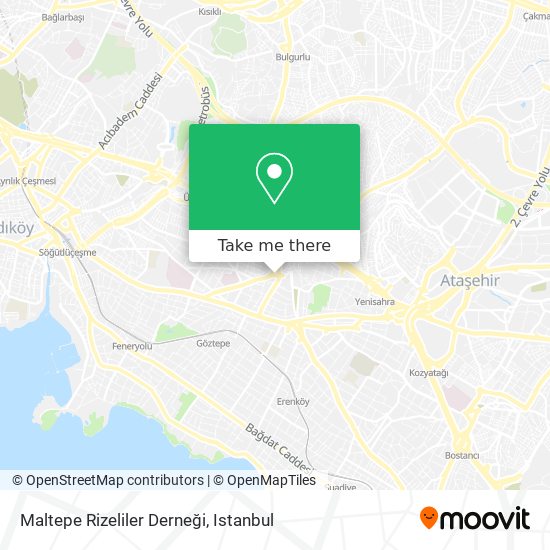 Maltepe Rizeliler Derneği map