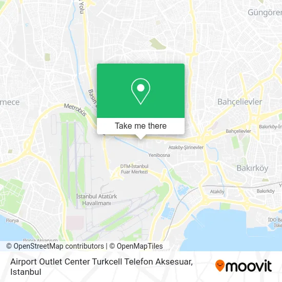 Airport Outlet Center Turkcell Telefon Aksesuar map