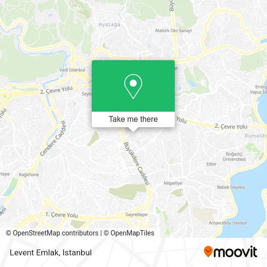 Levent Emlak map