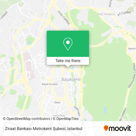 Ziraat  Bankası Metrokent Şubesi map