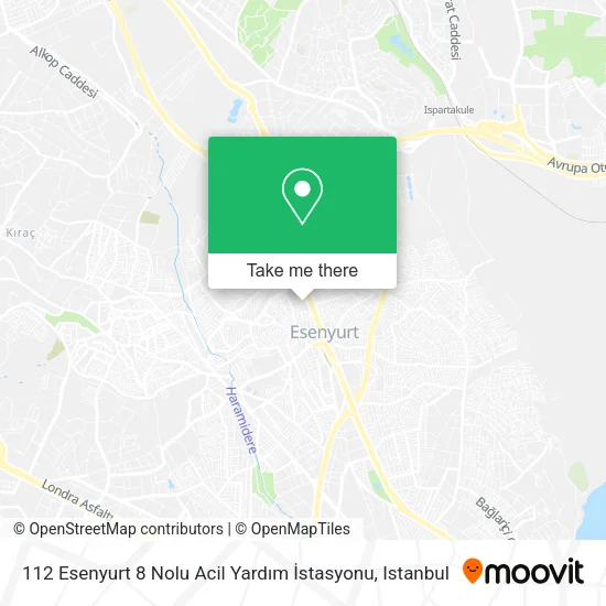 112 Esenyurt 8 Nolu Acil Yardım İstasyonu map