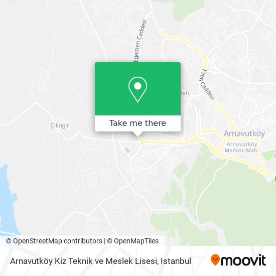 Arnavutköy Kiz Teknik ve Meslek Lisesi map