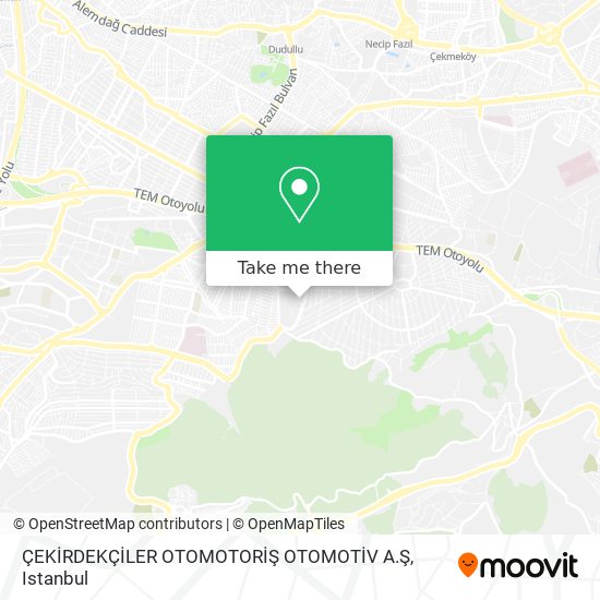 ÇEKİRDEKÇİLER OTOMOTORİŞ OTOMOTİV A.Ş map