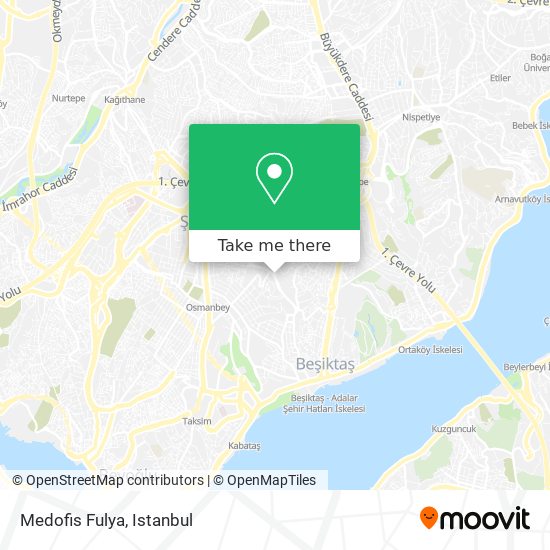 how to get to medofis fulya in besiktas by bus metro or cable car