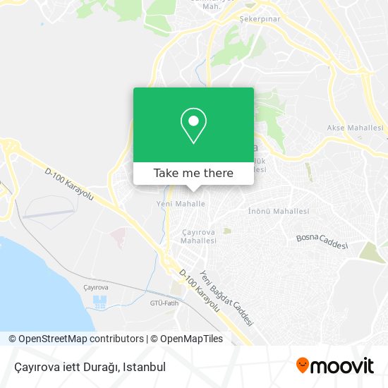 Çayırova iett Durağı map