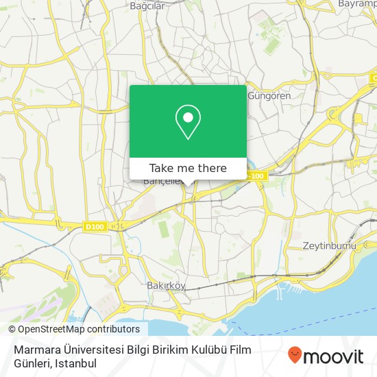 Marmara Üniversitesi Bilgi Birikim Kulübü Film Günleri map