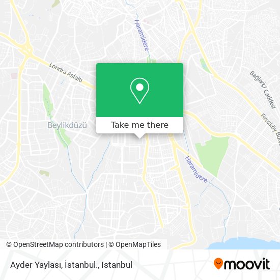 Ayder Yaylası, İstanbul. map