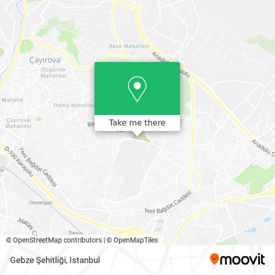 Gebze Şehitliği map