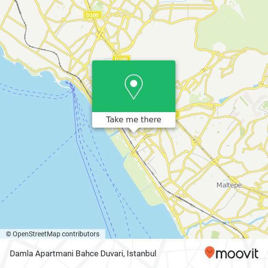 Damla Apartmani Bahce Duvari map