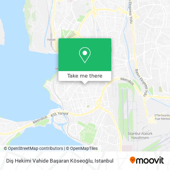 Diş Hekimi Vahide Başaran Köseoğlu map