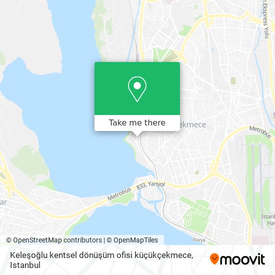 Keleşoğlu kentsel dönüşüm ofisi küçükçekmece map