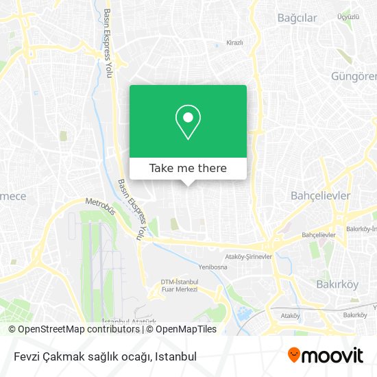 Fevzi Çakmak sağlık ocağı map