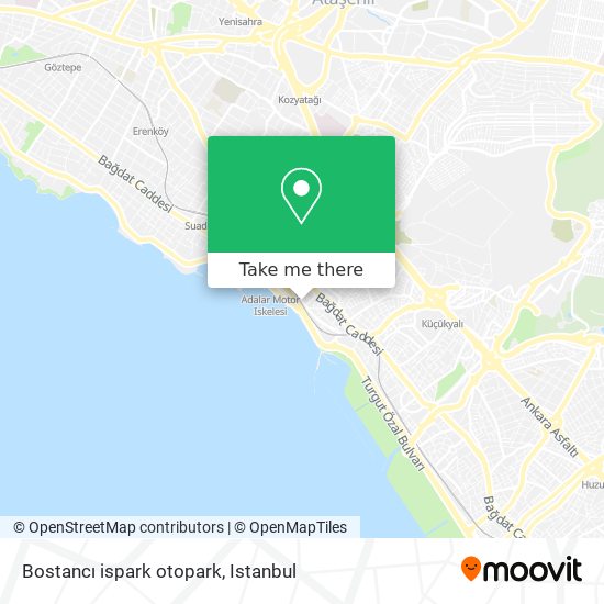 Bostancı ispark otopark map